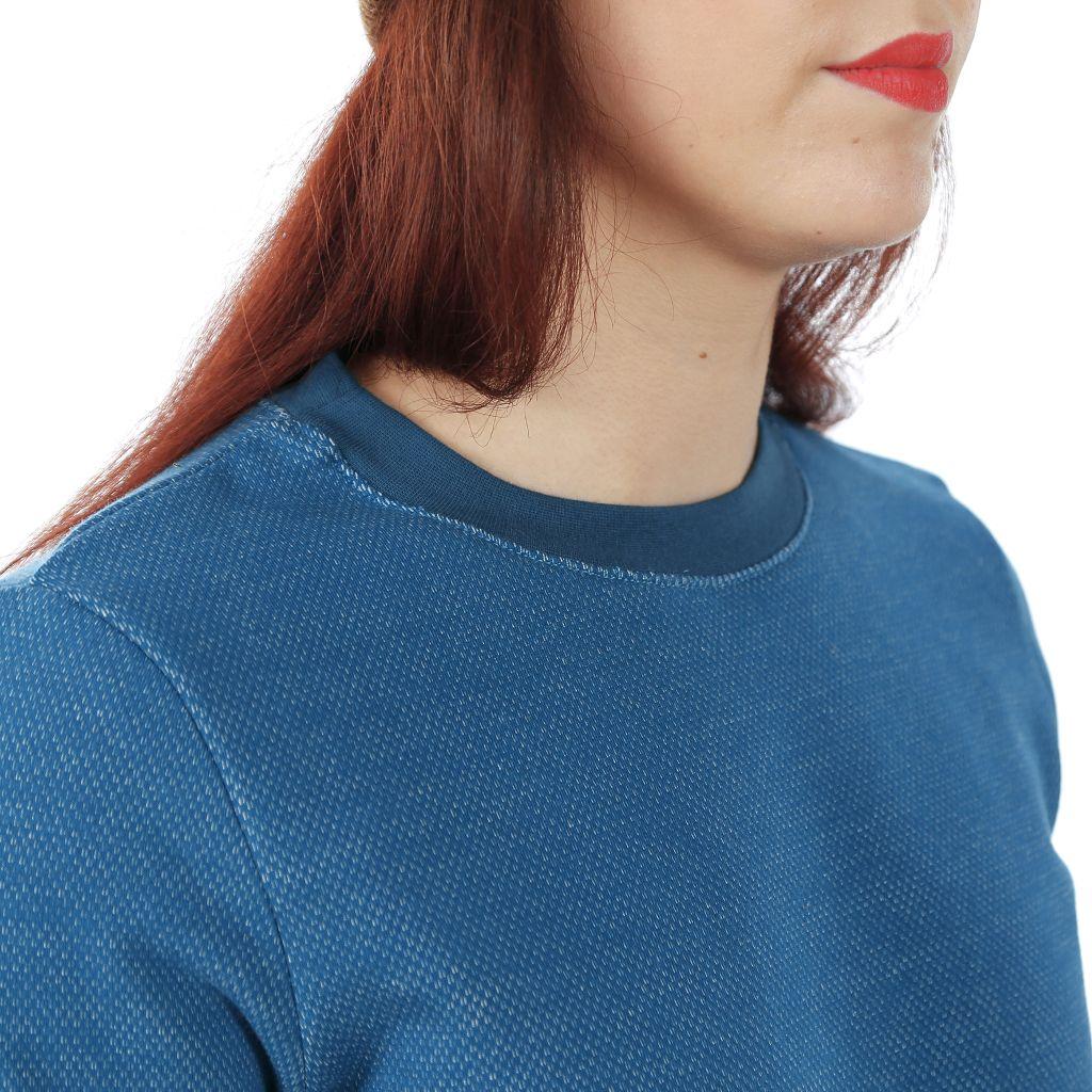 Preview: Papierschnittmuster schmaler Sweater Frau Deniz XS-XXL
